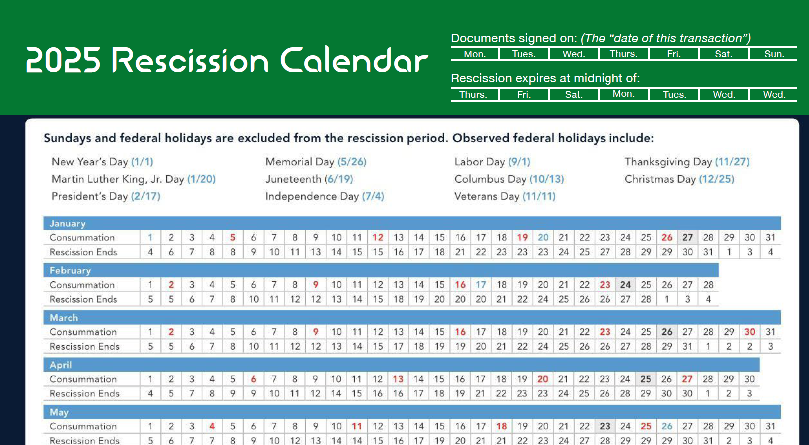 Rescission Calendar Final 2025