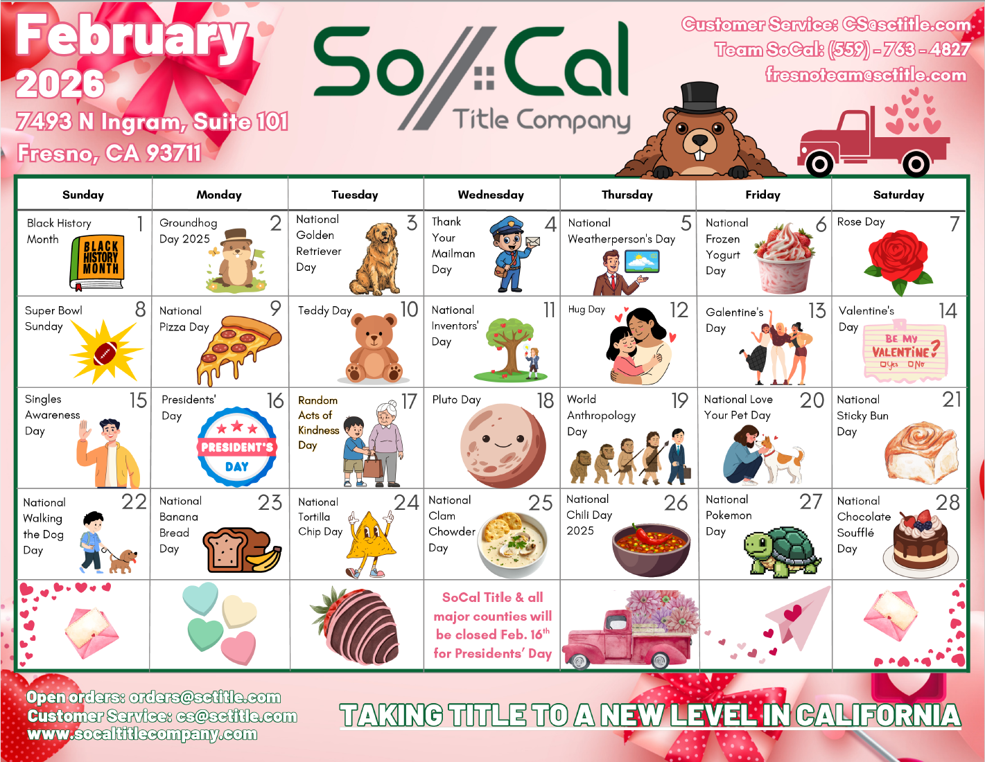 February 2026 Calendar