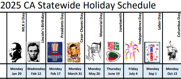 County Holidays/Closures