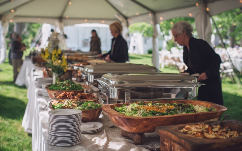 Catering Preparation Scene
