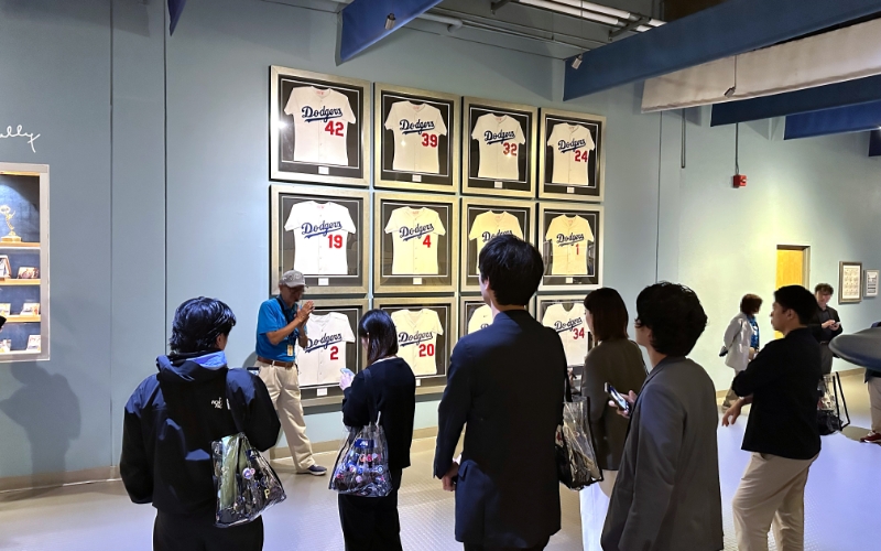 Multilingual guide support during a Dodger Stadium tour