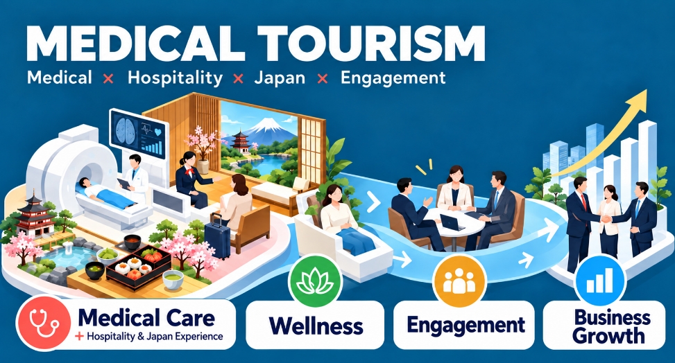 Corporate medical tourism in Japan connecting health, travel, wellness, and engagement