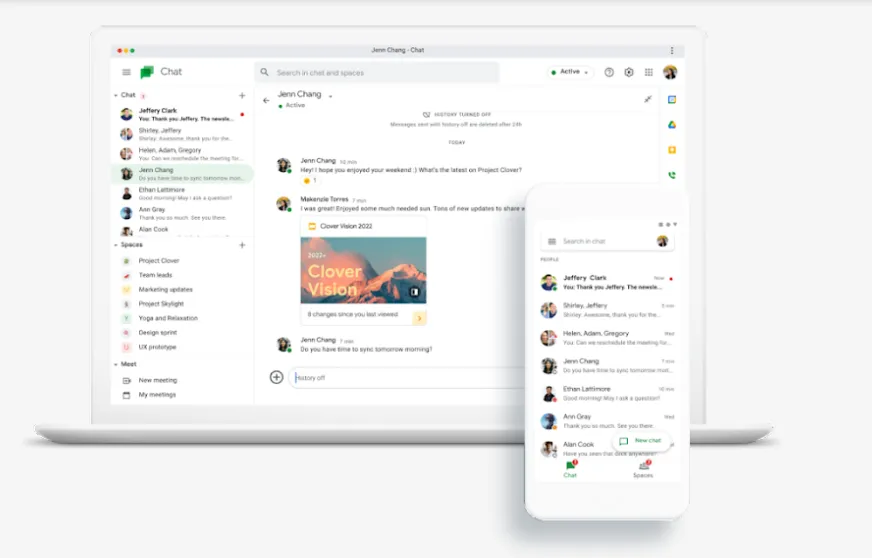 Google Chat Ana Görsel