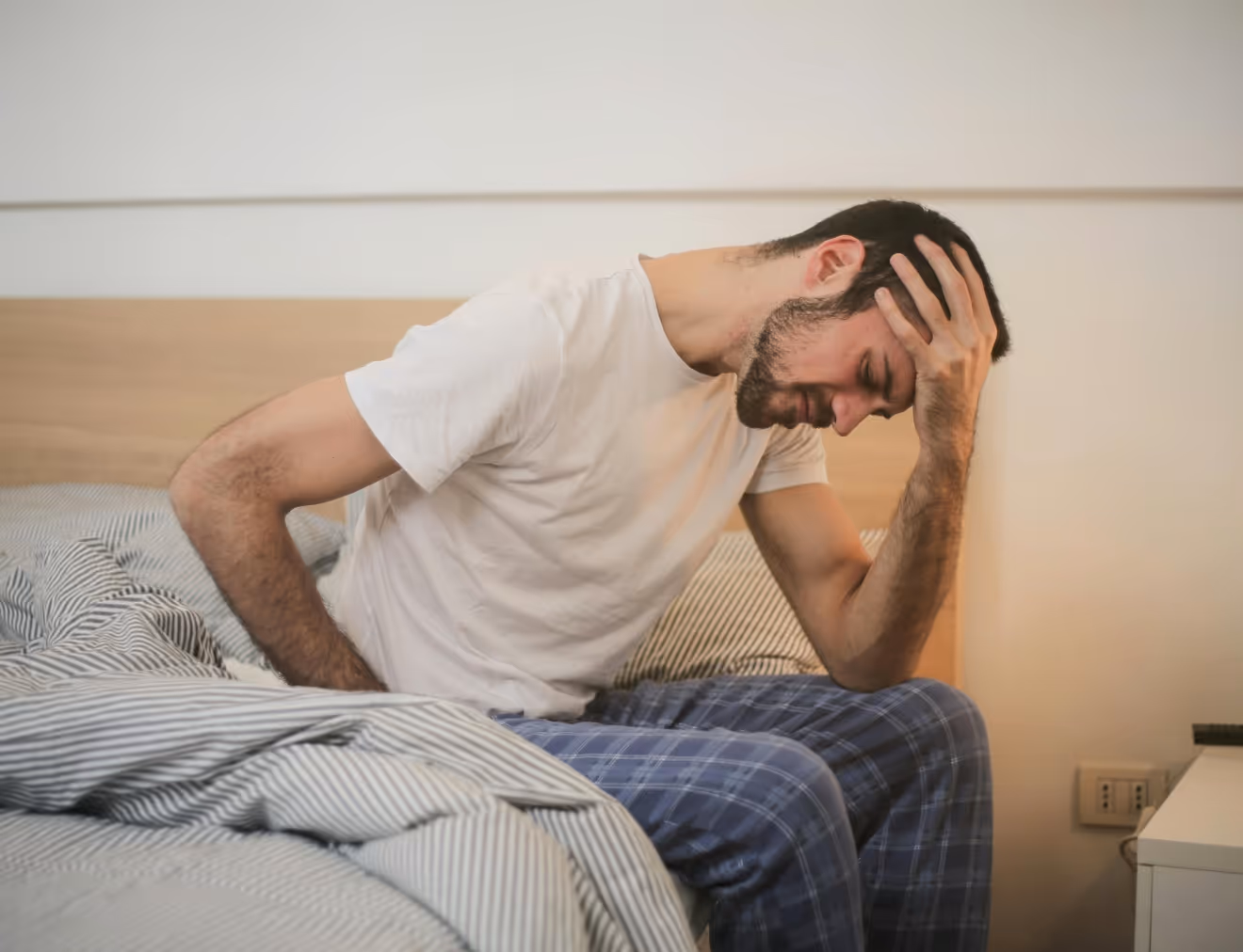 Man in Beverly Hills seeking pain relief to protect long-term gut health