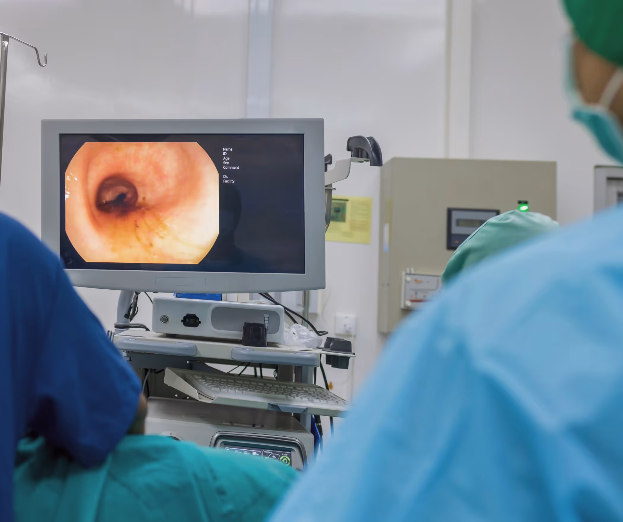 Beverly Hills surgeon removing cancerous polyp during colonoscopy