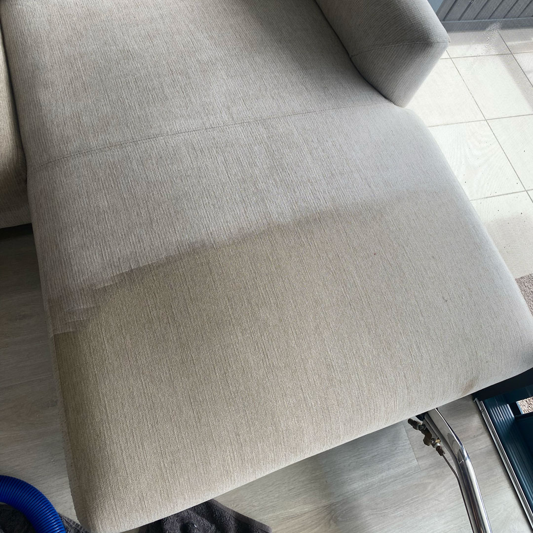 Stain removal from fabric couch