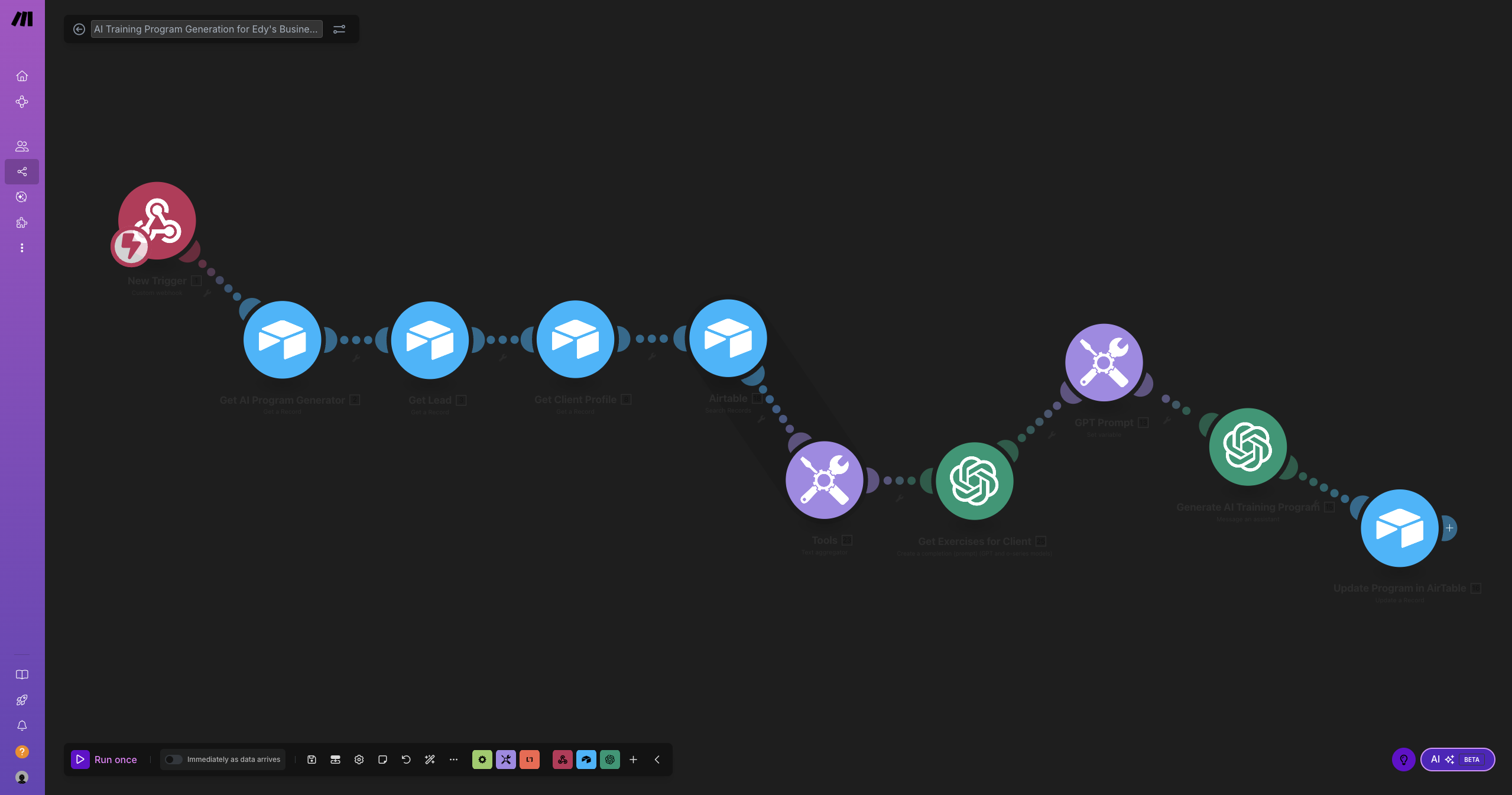 AI-Powered Client Pipeline for Personal Trainer
