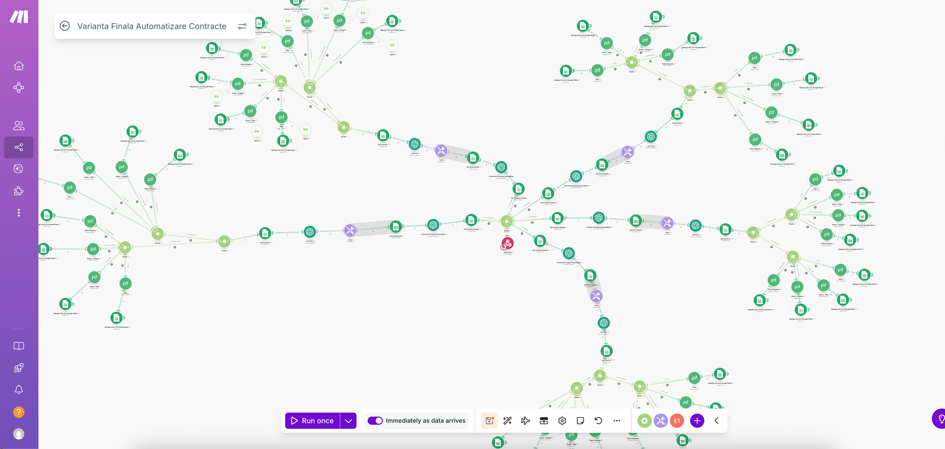 Sistem automatizat de generare și gestionare a contractelor.