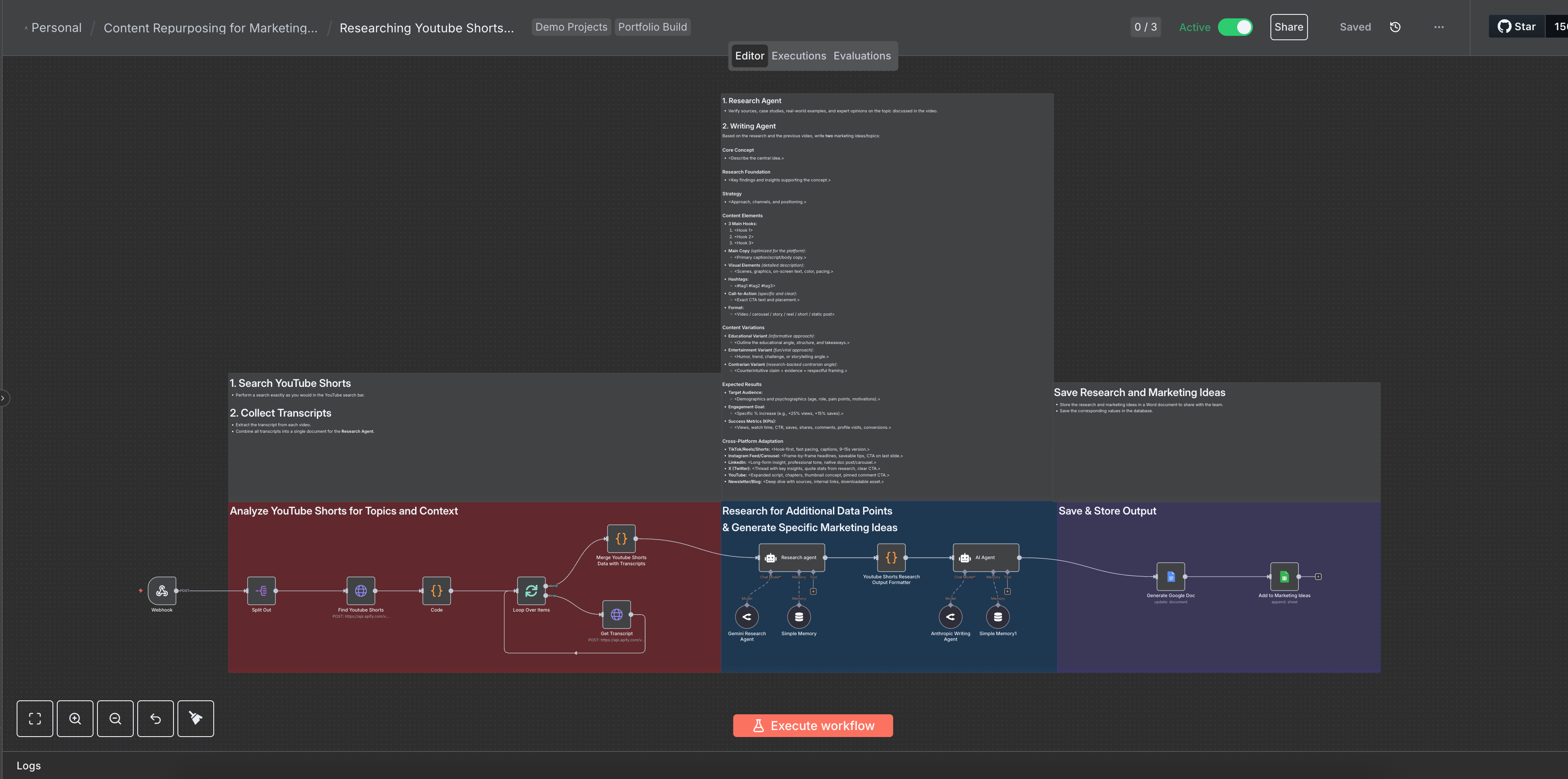 Sistem inteligent de research și strategie pentru YouTube Shorts.