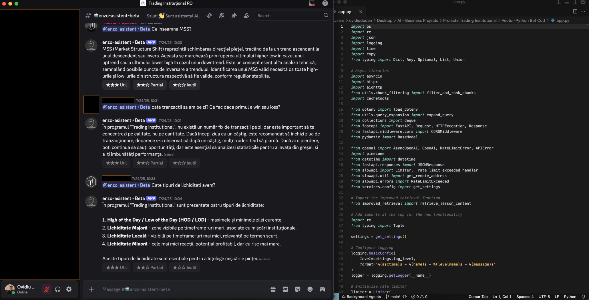 DiscordAI – Suport pentru Comunități Online.