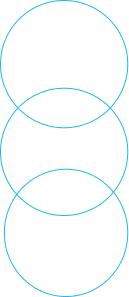 Connected circles vertical