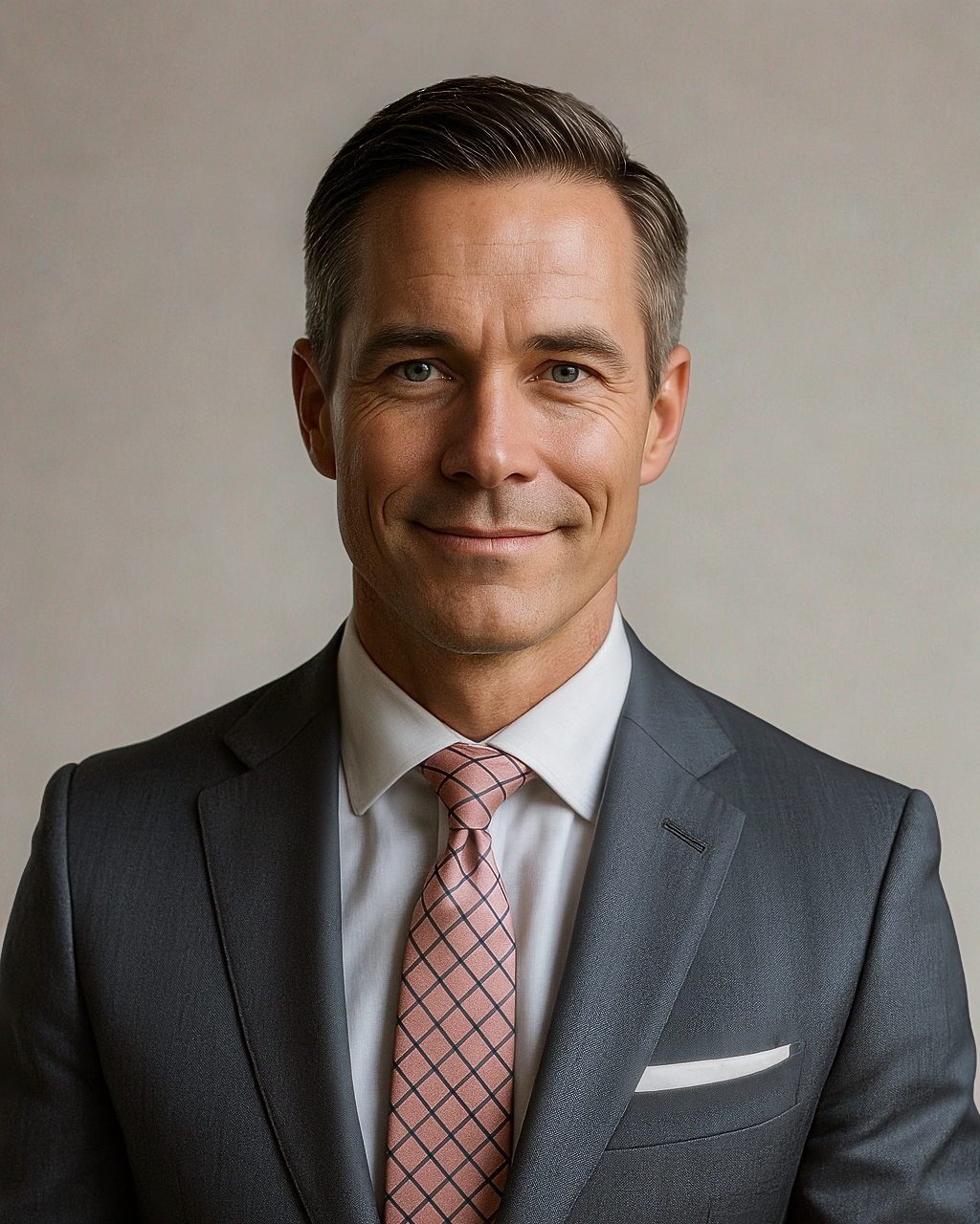 [headshot] image of satisfied customer shaking hands with company representative (for a fintech company)