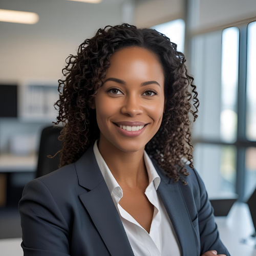 [headshot] image of satisfied customer shaking hands with company representative (for a fintech company)