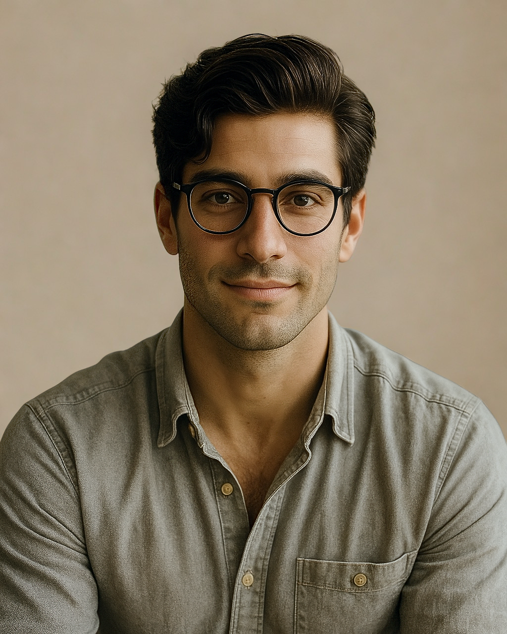 [headshot] image of satisfied student using a laptop