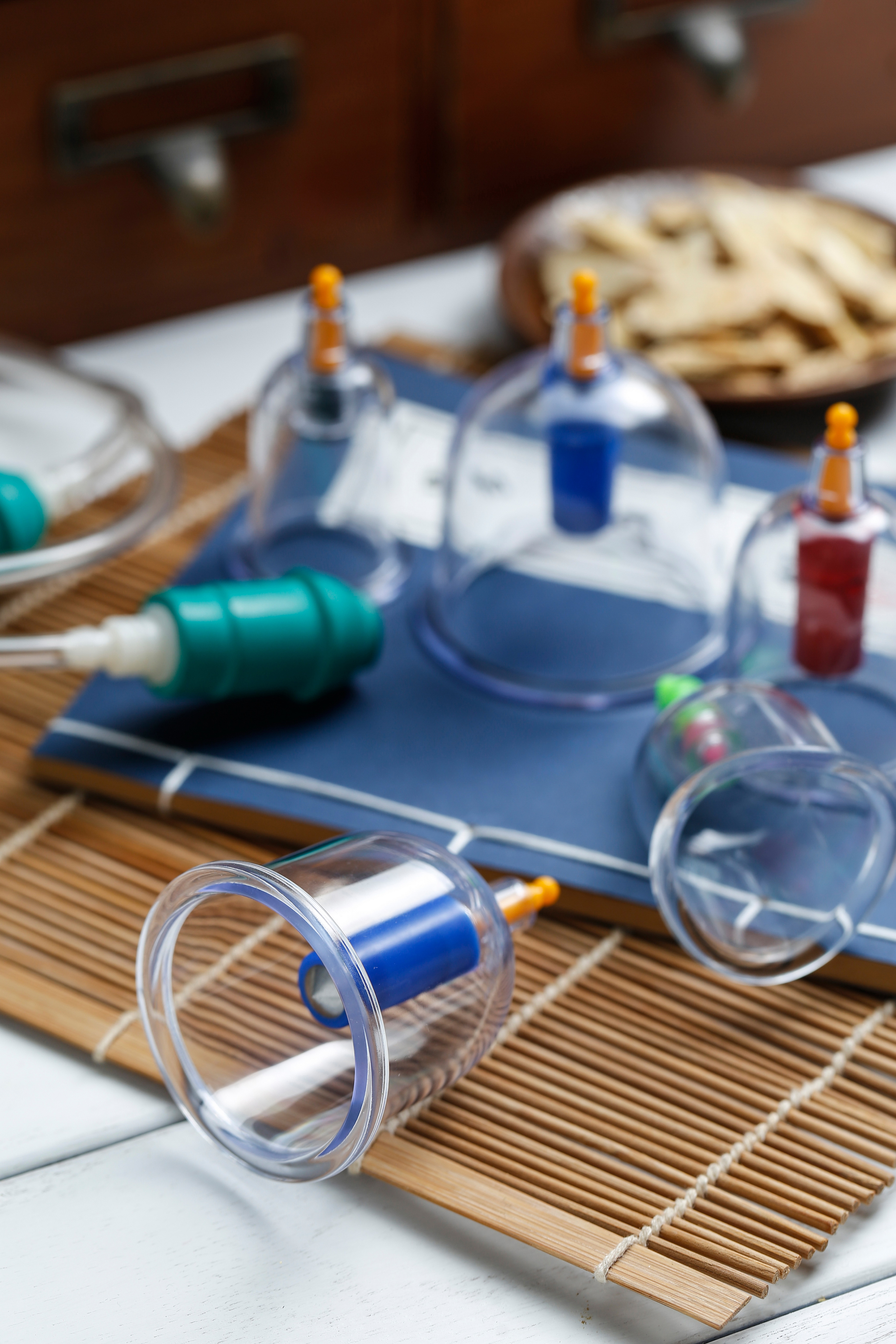 A tray with some glasses and bottles on it.
