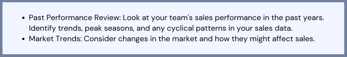 Step 2 of setting saas sales targets in 2024