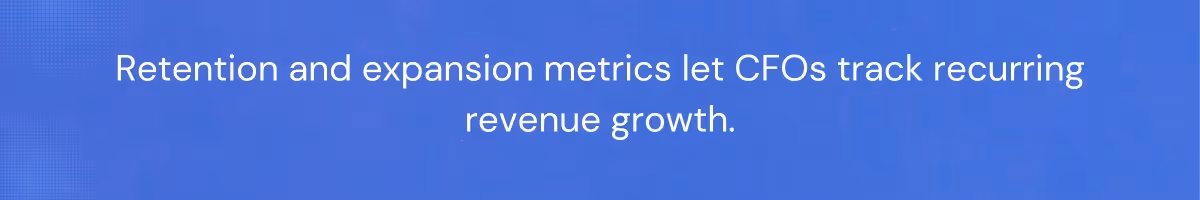 Why should a CFO care about the retention and expansion metrics while designing sales compensation plans?