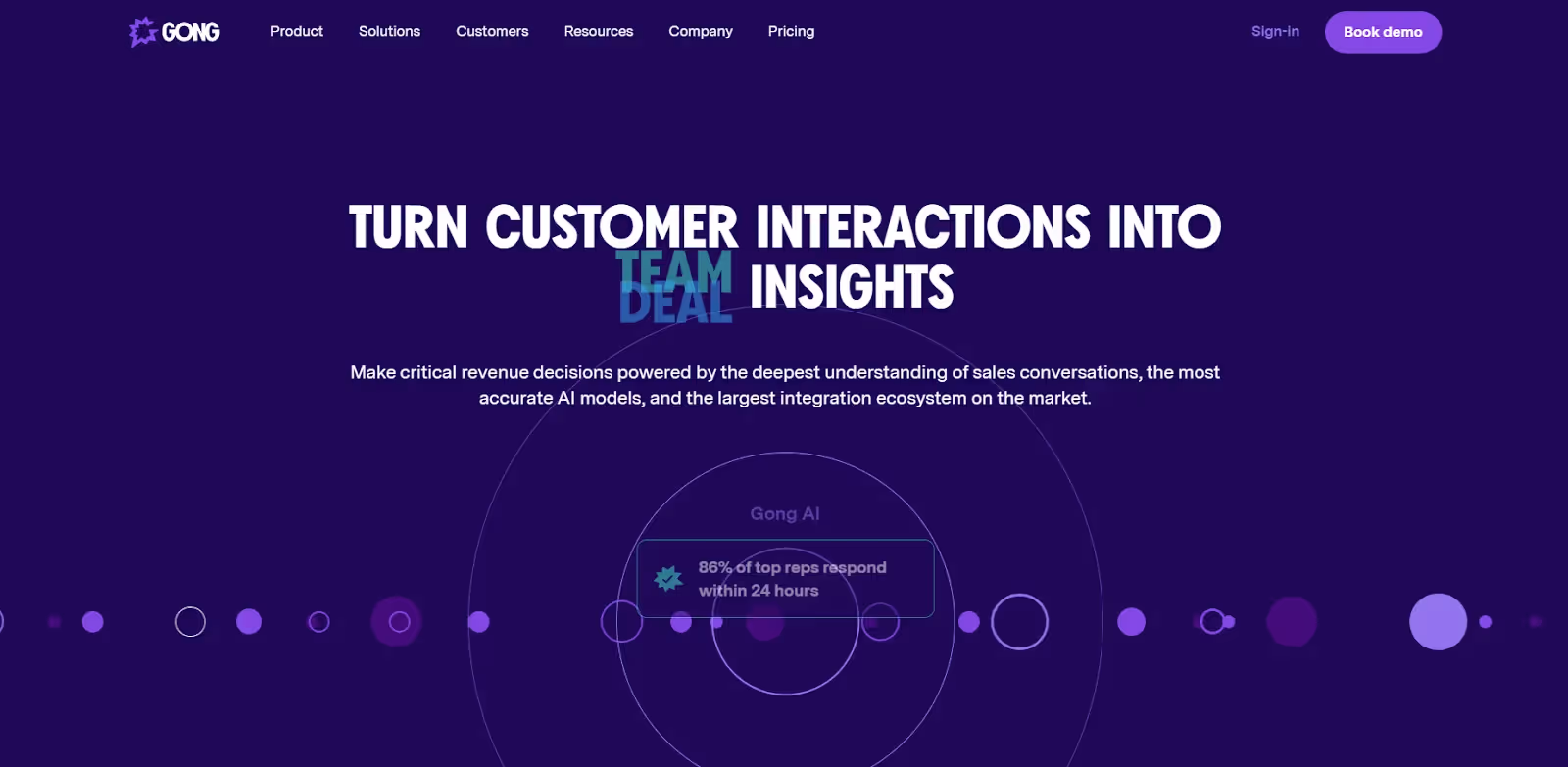 Gond for sales enablement.