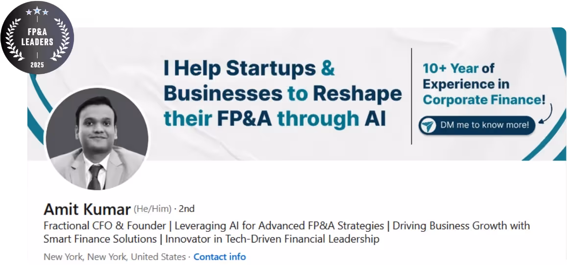top FPA professional Amit Kumar