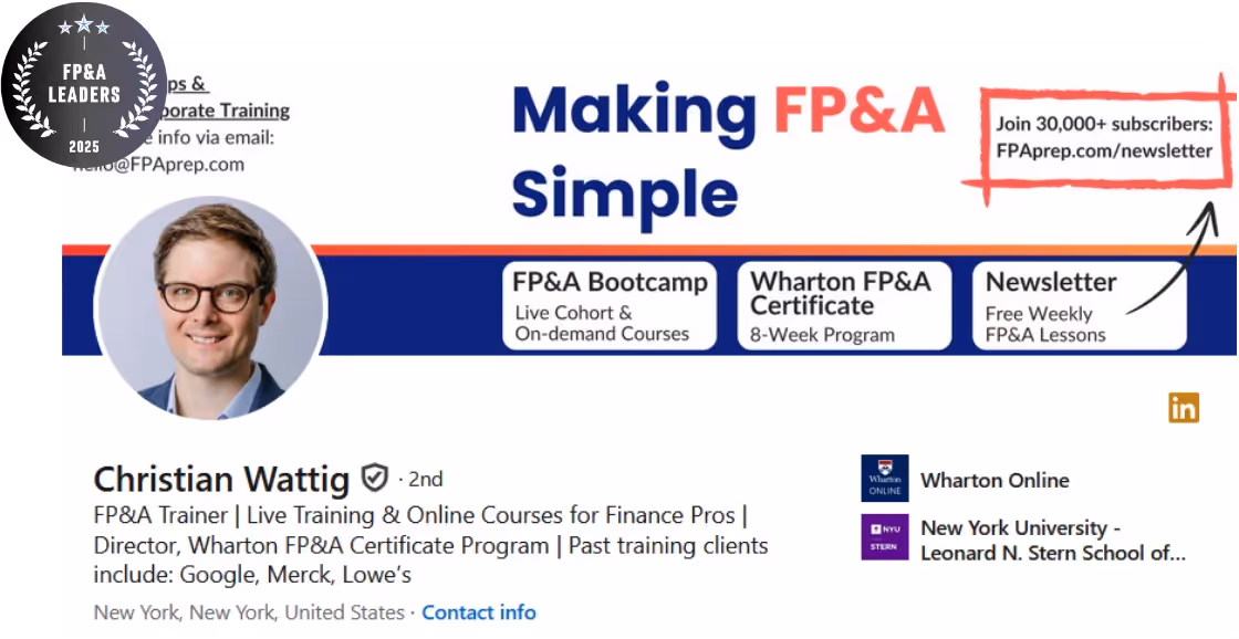 top FPA professional Christian Wattig