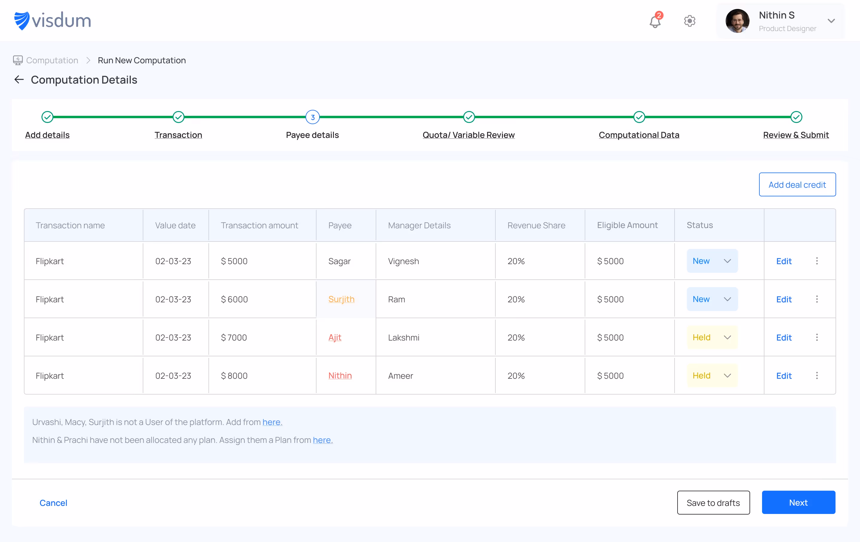 Visdum ensures comprehensive journey for data, rules, and components and ensures they are visible and auditable before running any computation
