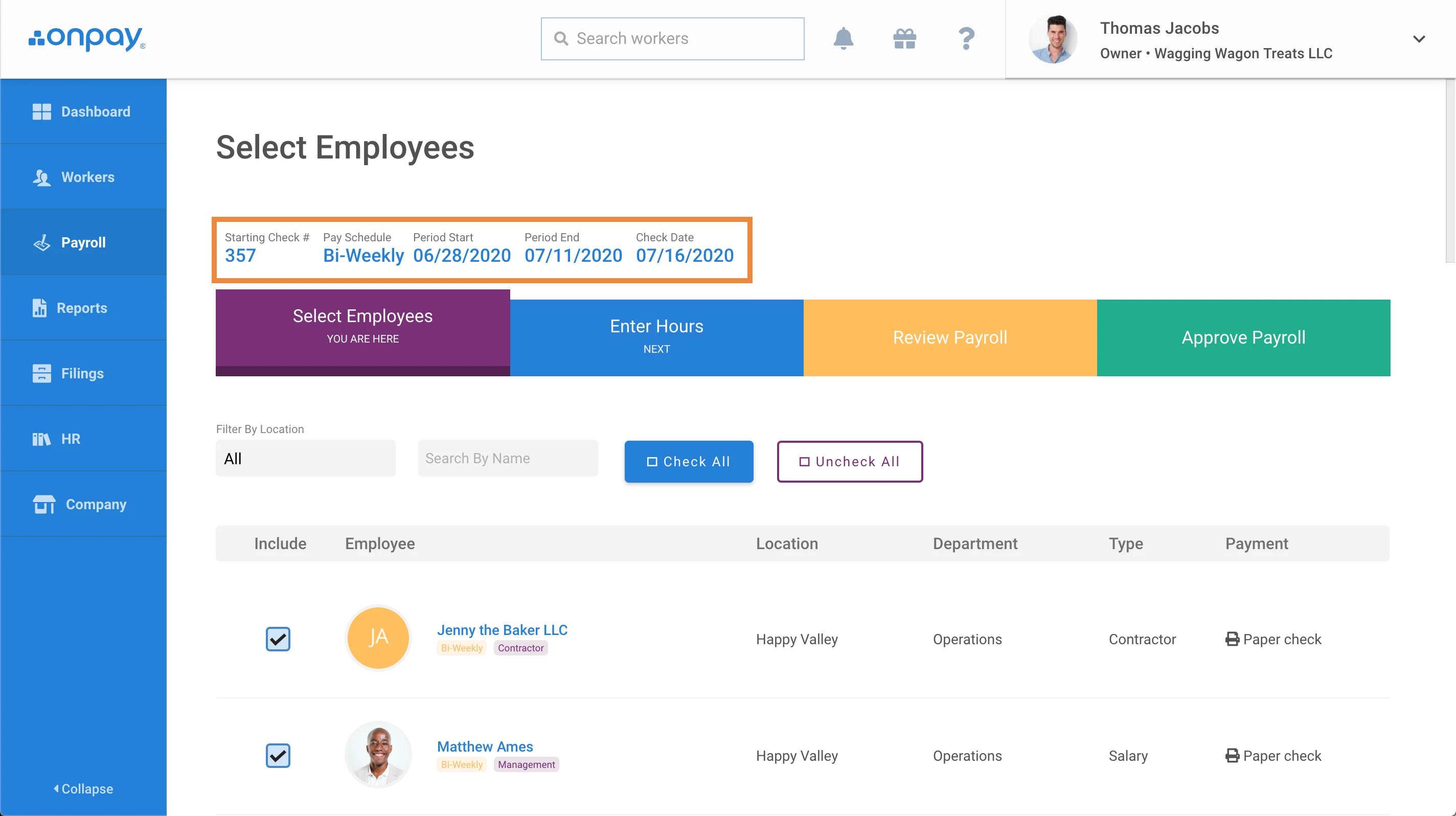OnPay Payroll Automation Software Product photo