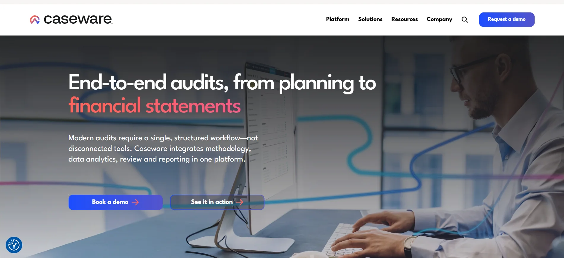 Homepage of Caseware