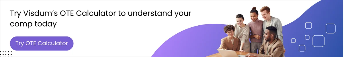 A banner cta taking users to visdum's free ote calculator to understand their own com plan if they are a rep, or to understand plan modelling if they are leadership.