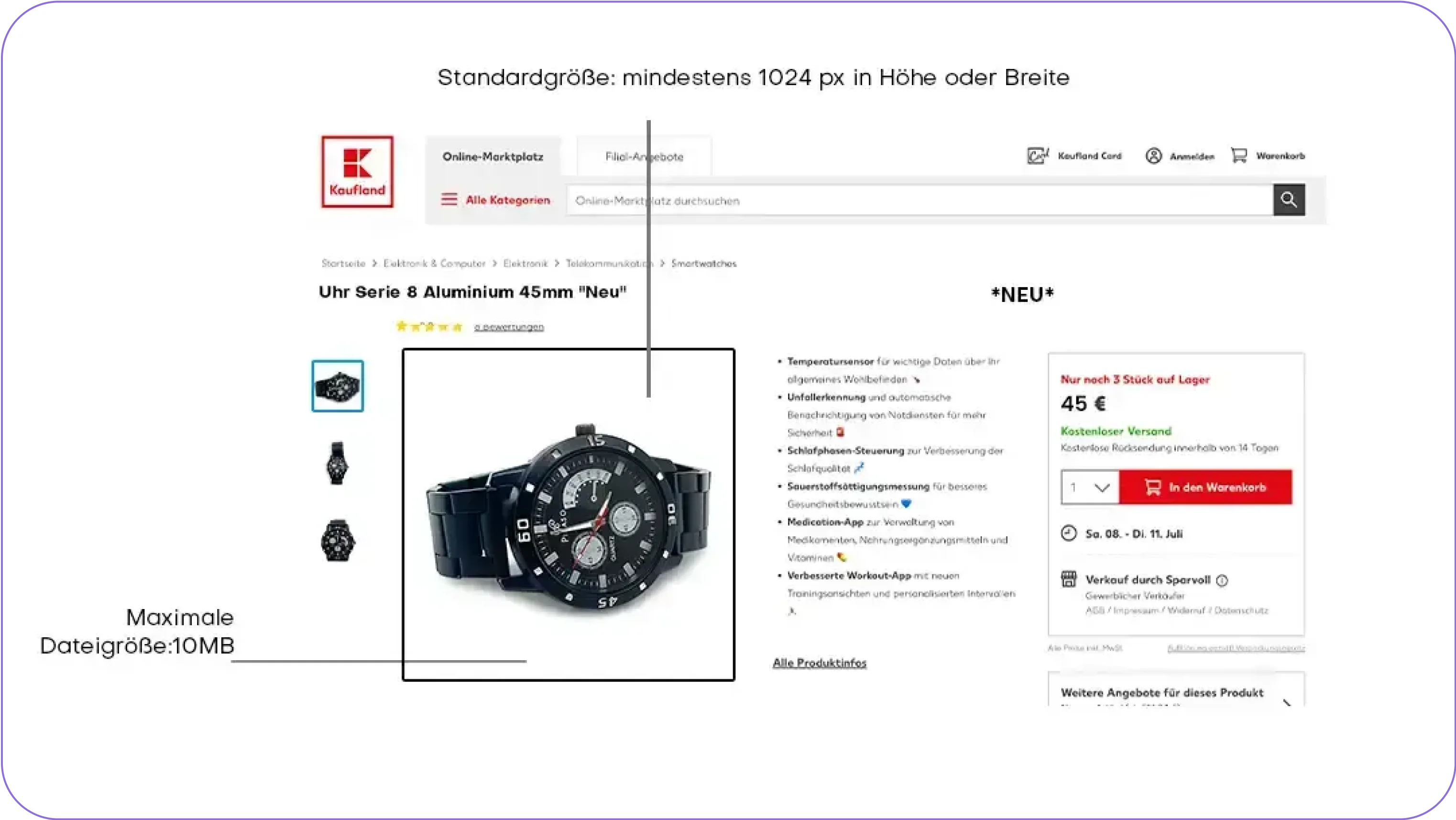product photoshoot for kaufland listing