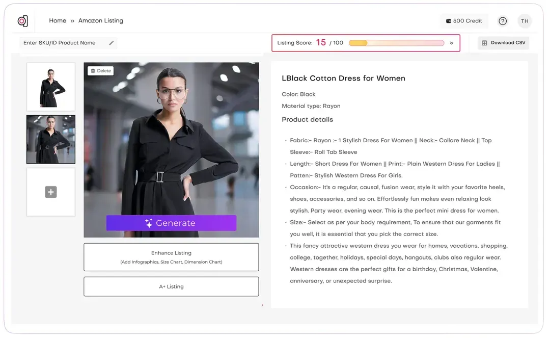 ai listing generator for kaufland
