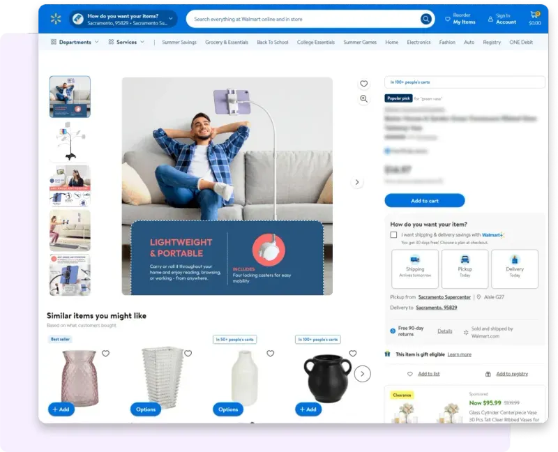 walmart product photography
