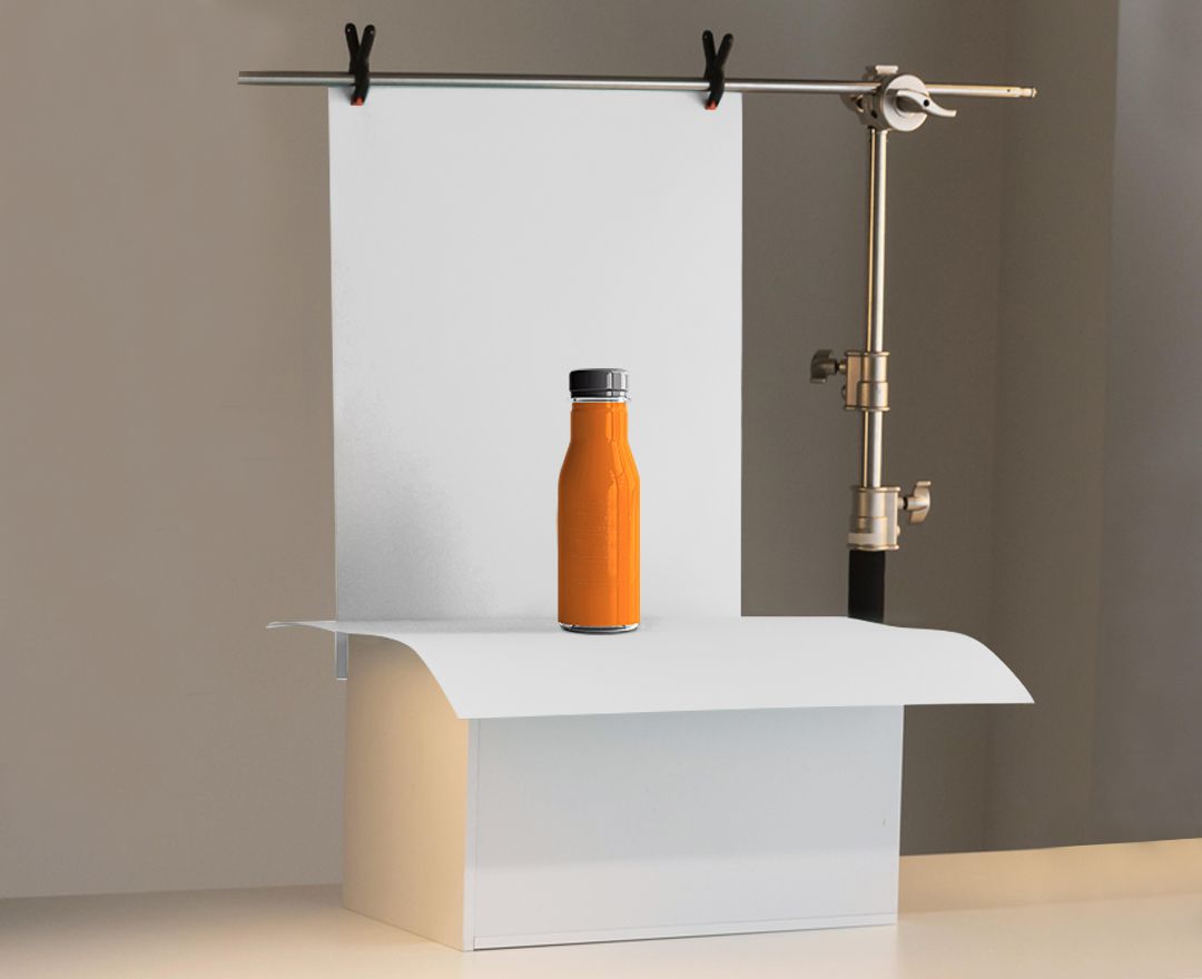 DIY background setup for budget photography