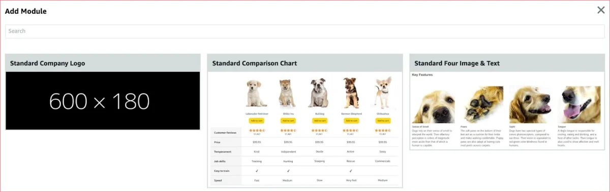 how to choose modules for a plus content