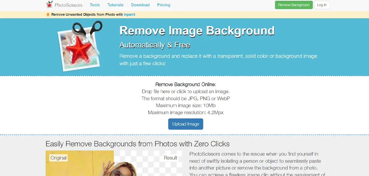 remove background from products for free 