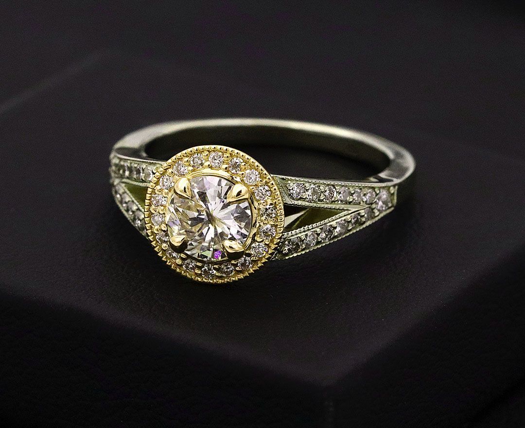 Classic black background is one of the best backgrounds for jewelry photography 