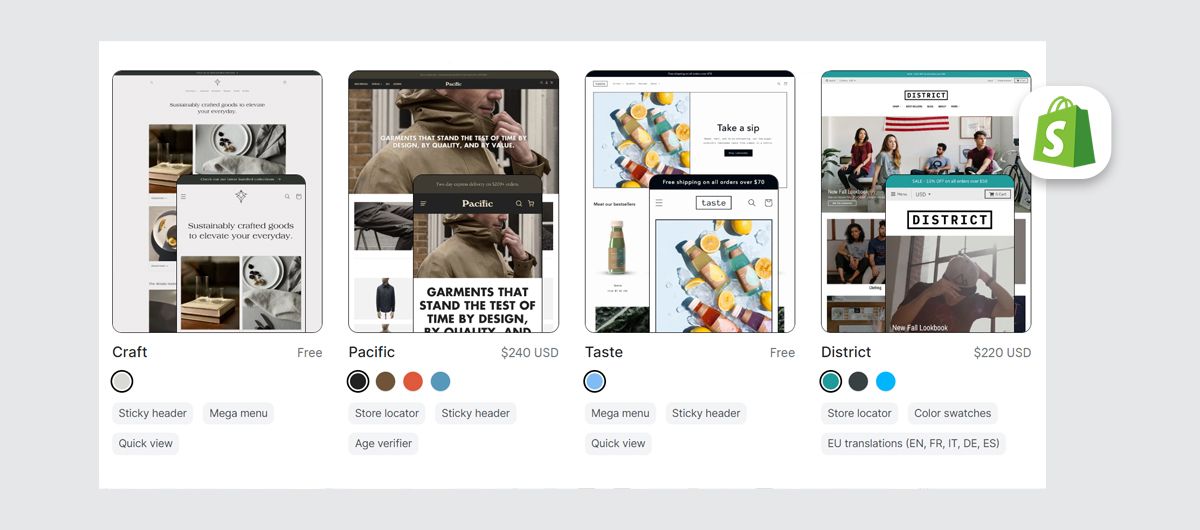 Shopify themes
