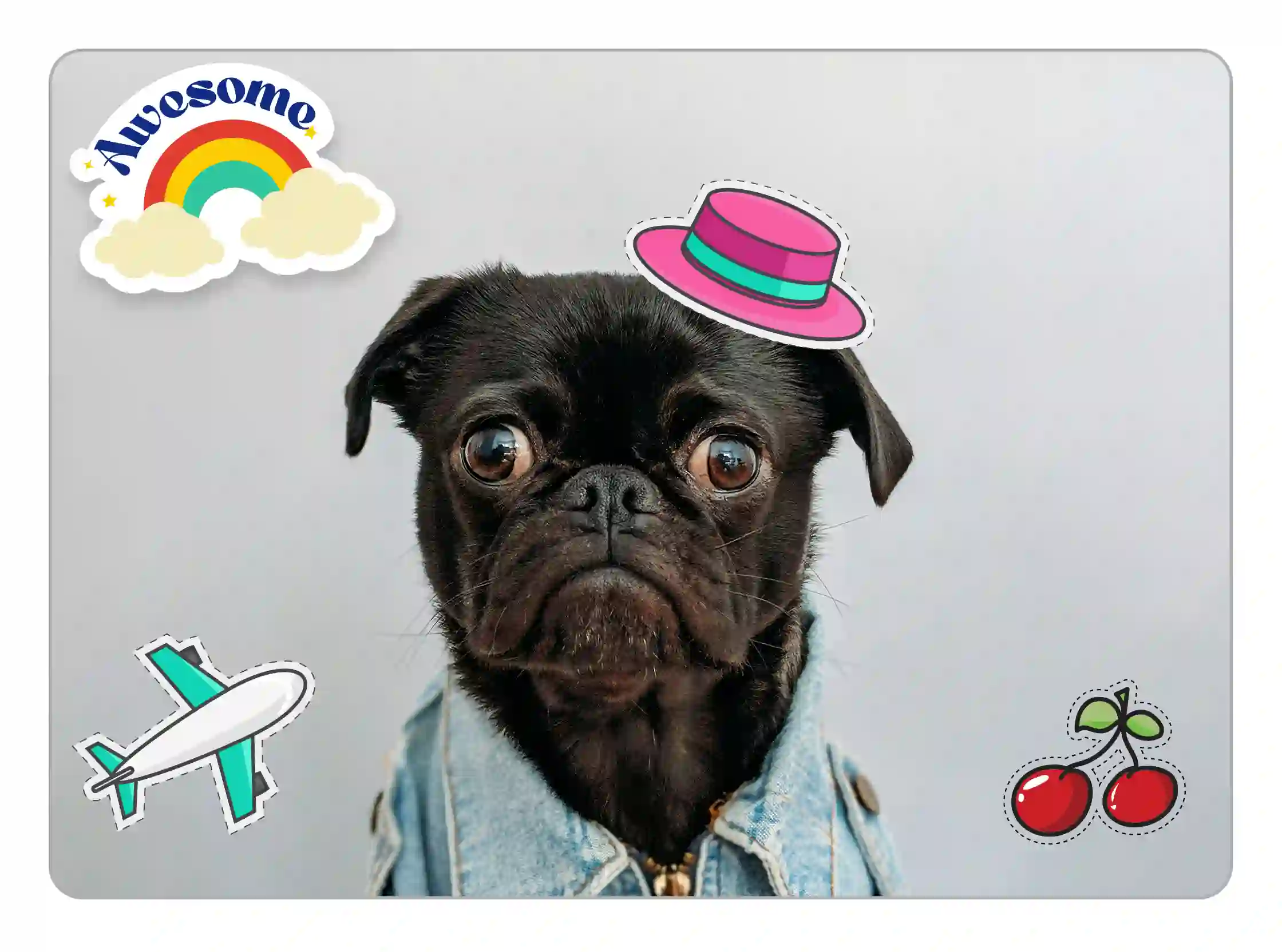 how do you add a sticker to a photo