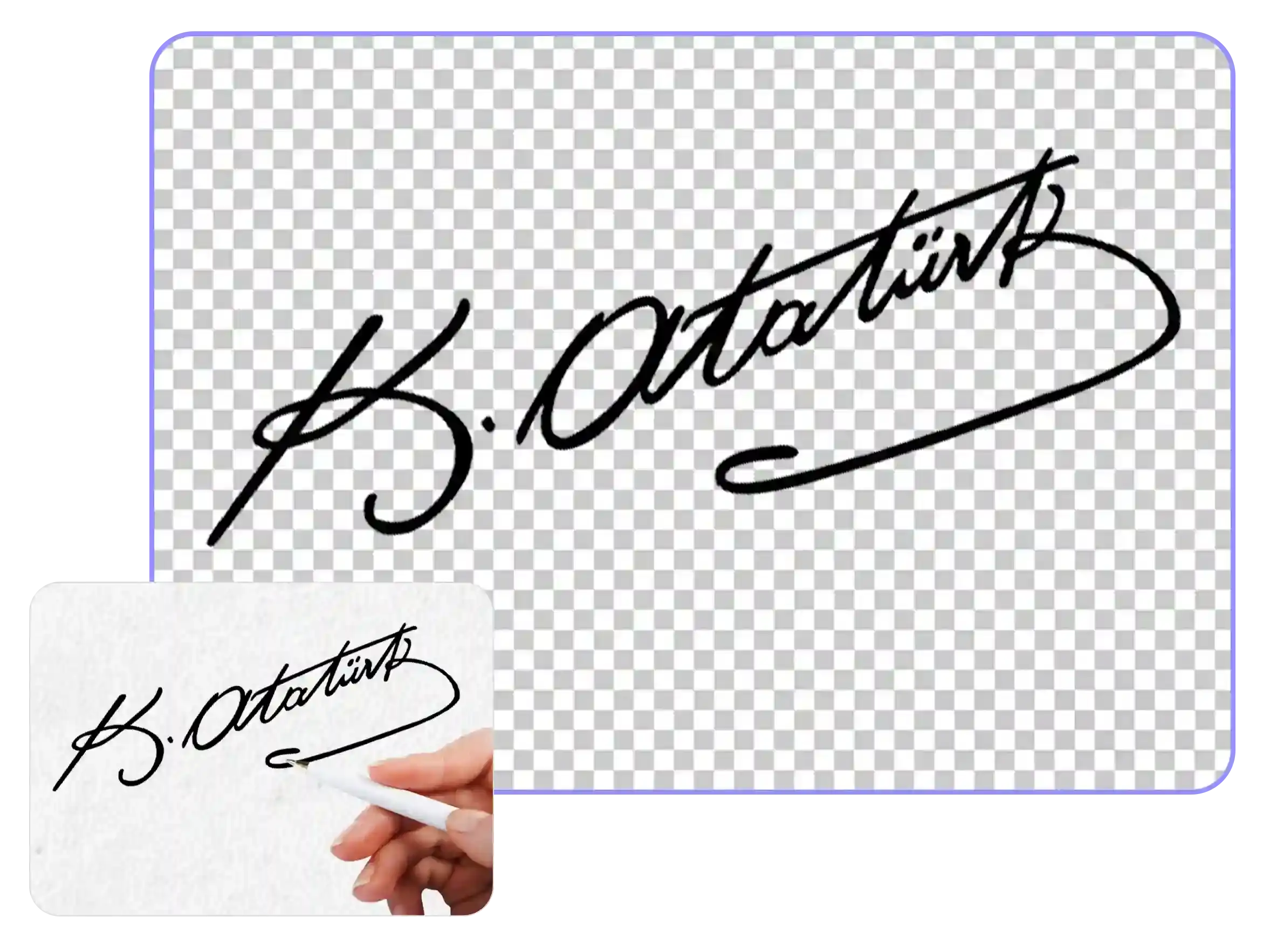 remove background from signature image