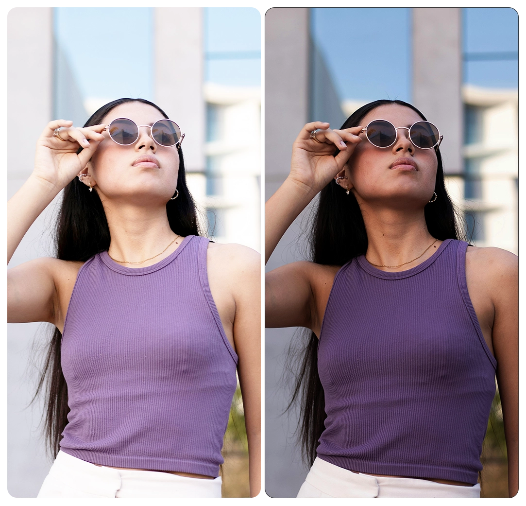 darken background of photo