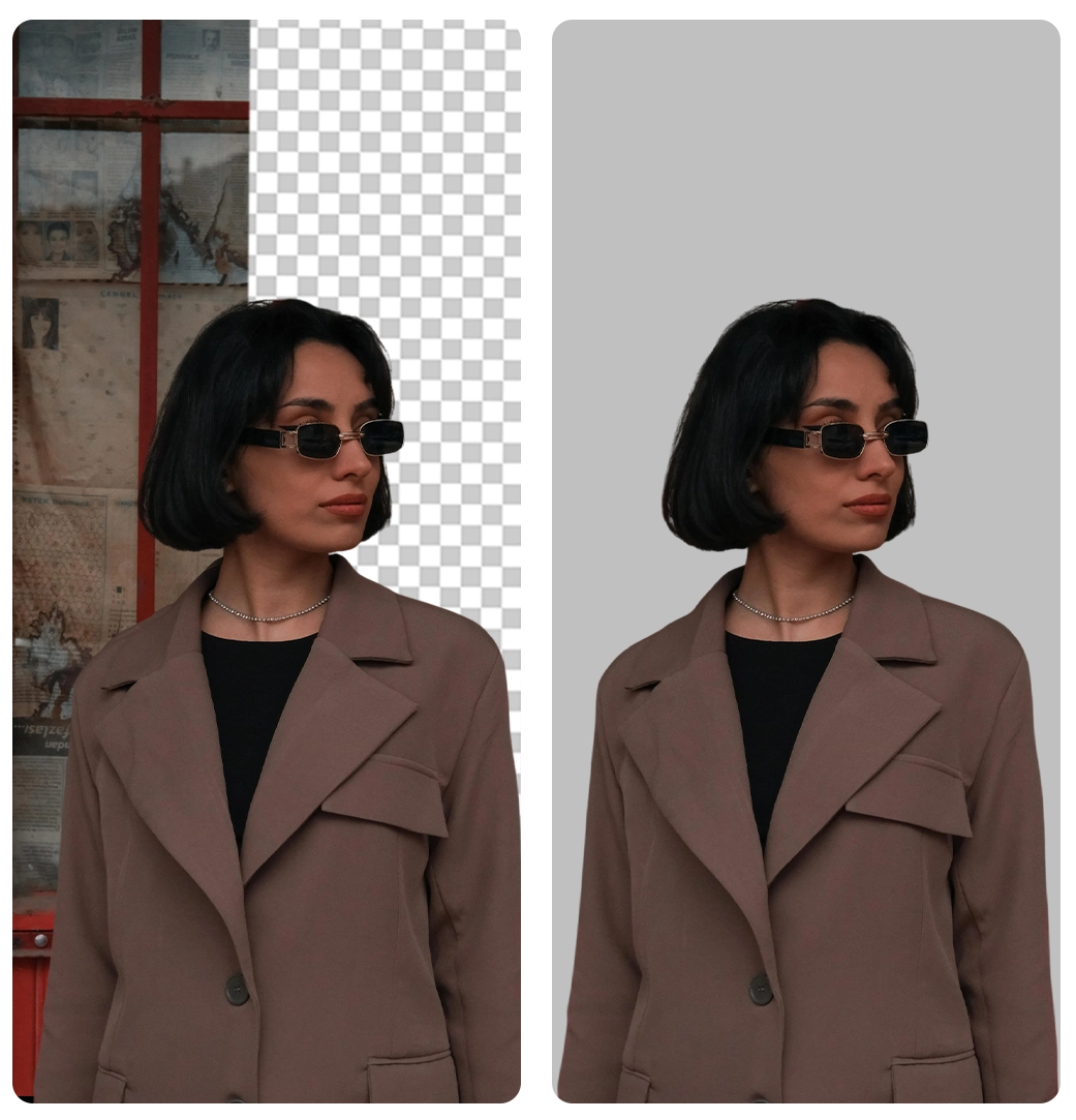 light gray photo background