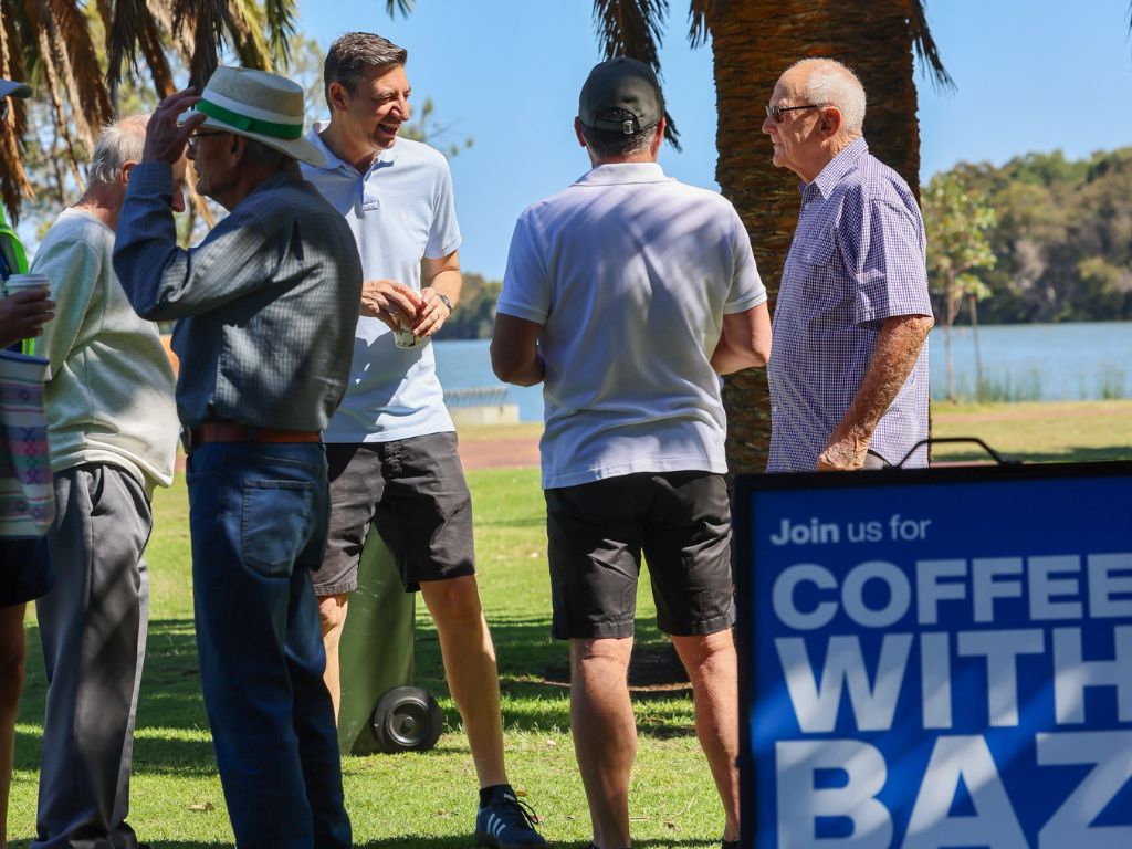 Coffee with Baz a success at Lake Galup