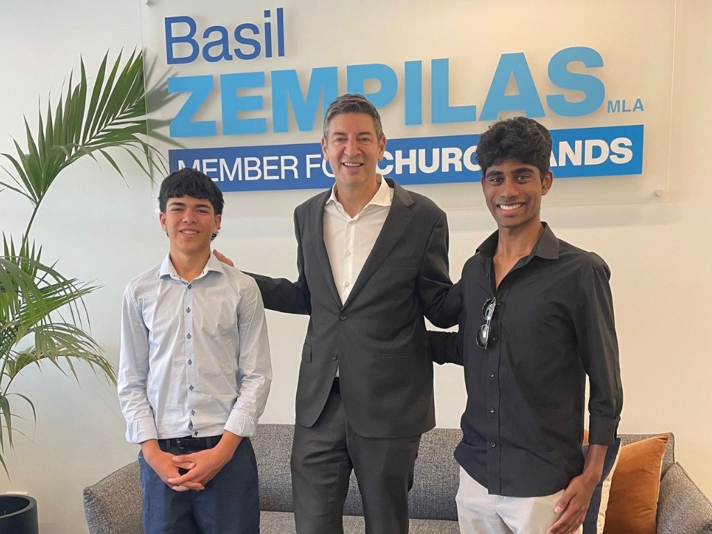 Future young politicians visit our Churchlands office