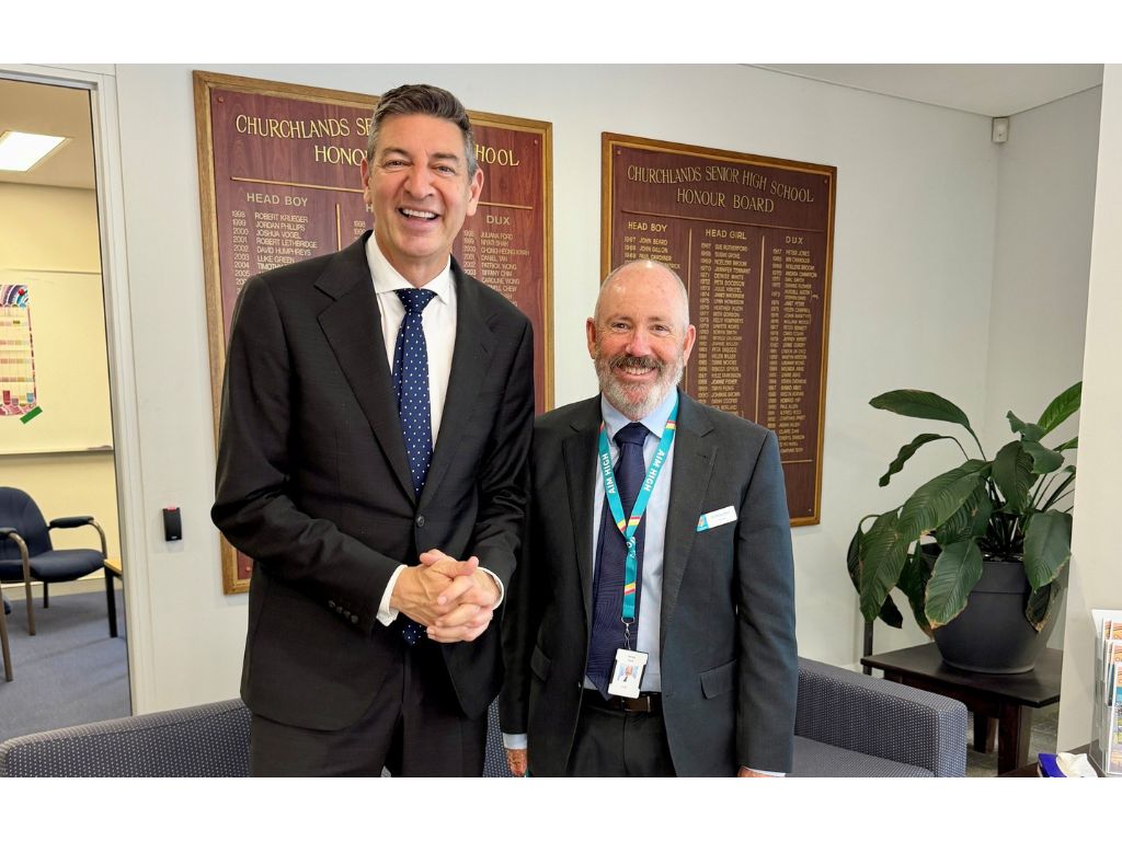 A warm welcome for Churchlands SHS's new Principal
