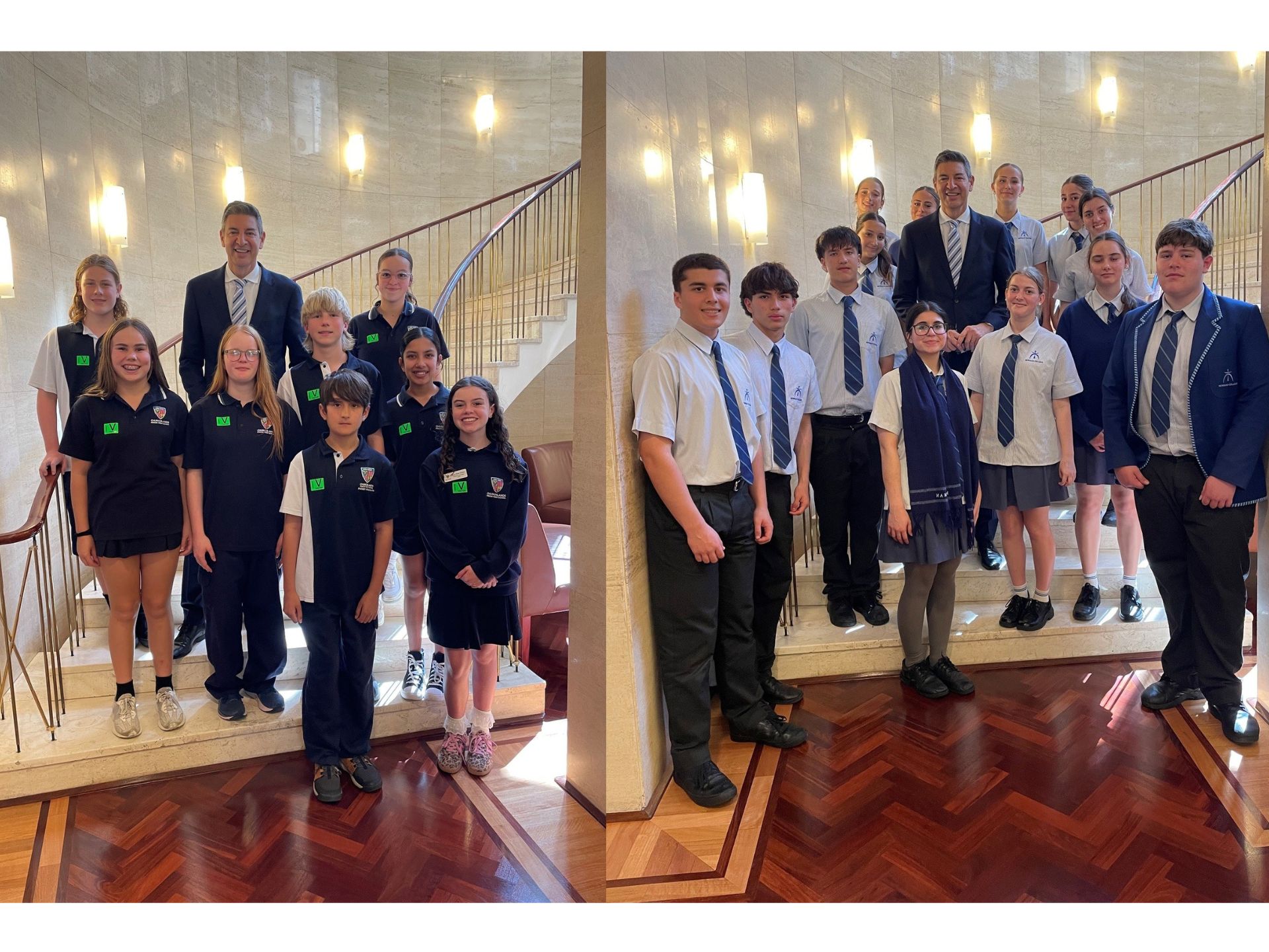 Two local schools visit Parliament today