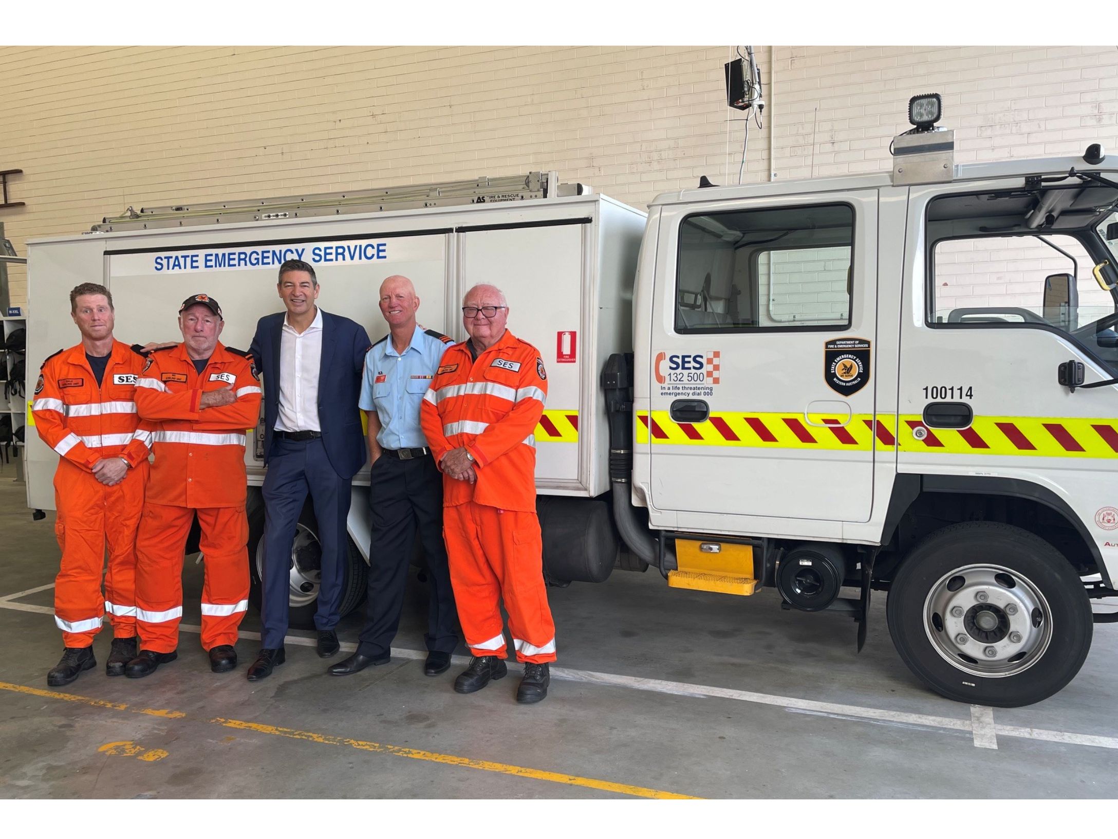Basil tours new SES Stirling Headquarters