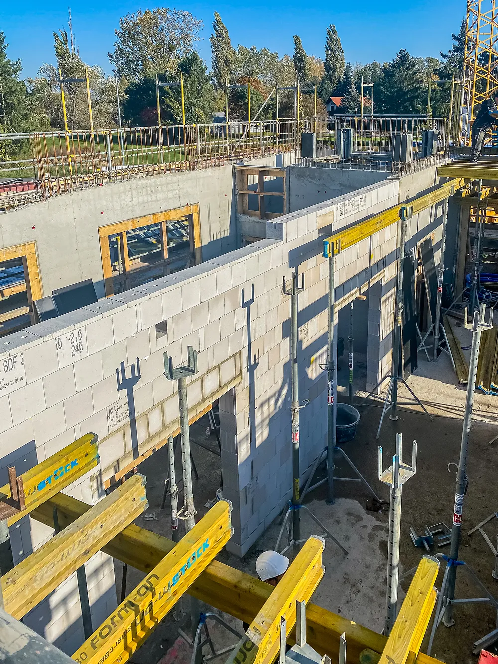 Hochbau Ansicht von oben
