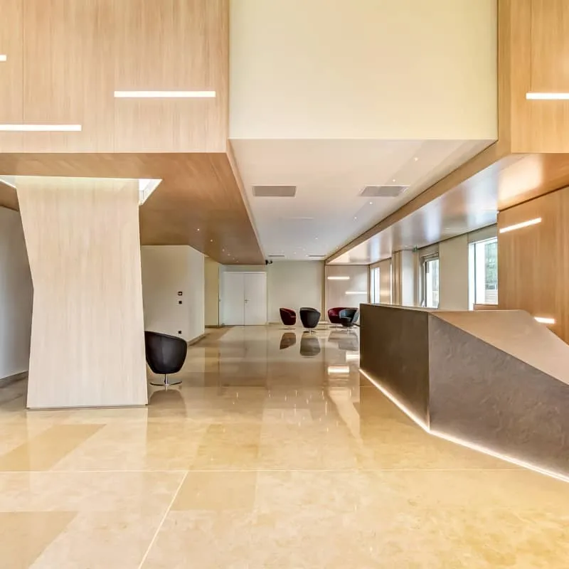 Modern building interior