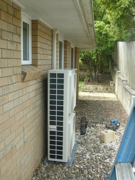 Installation of a Ducted Air Conditioning Systemcted outdoors