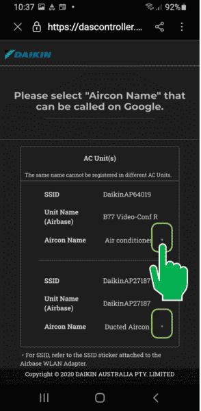 Daikin Airbase To Google Home Step 10