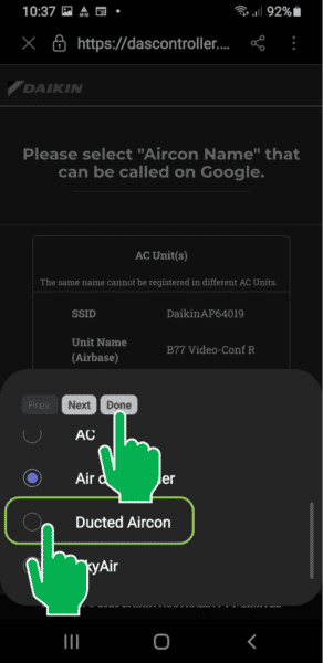 Daikin Airbase To Google Home Step 10.1